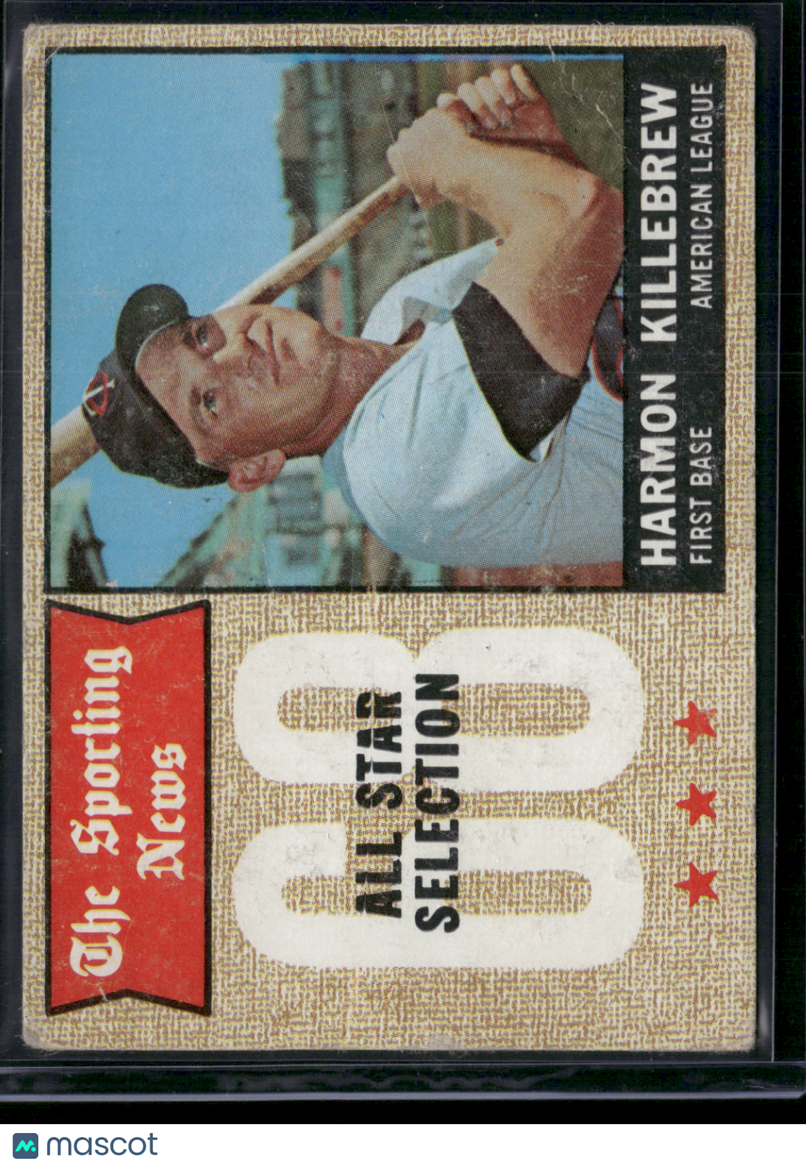 1968 Topps HARMON KILLEBREW #361 All Star Wrinkle (VG)