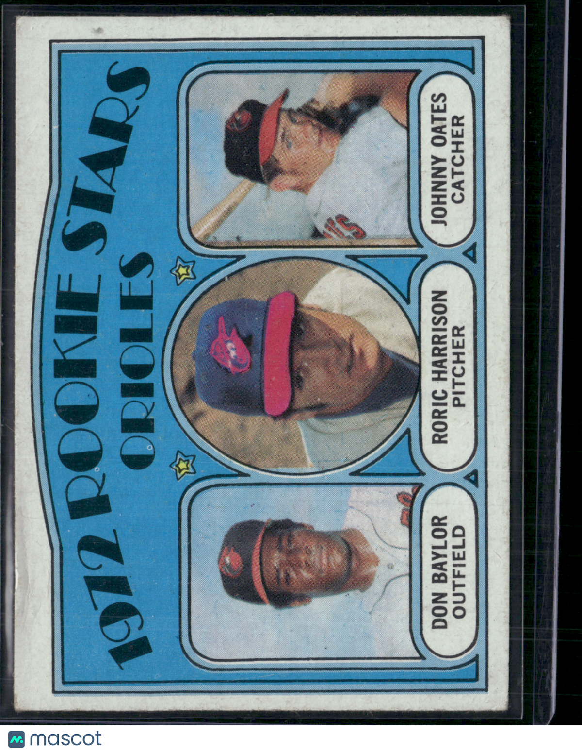1972 Topps DON BAYLOR/HARRISON/OATES #474 1972 Orioles Rookie Stars (VG-VG/EX)