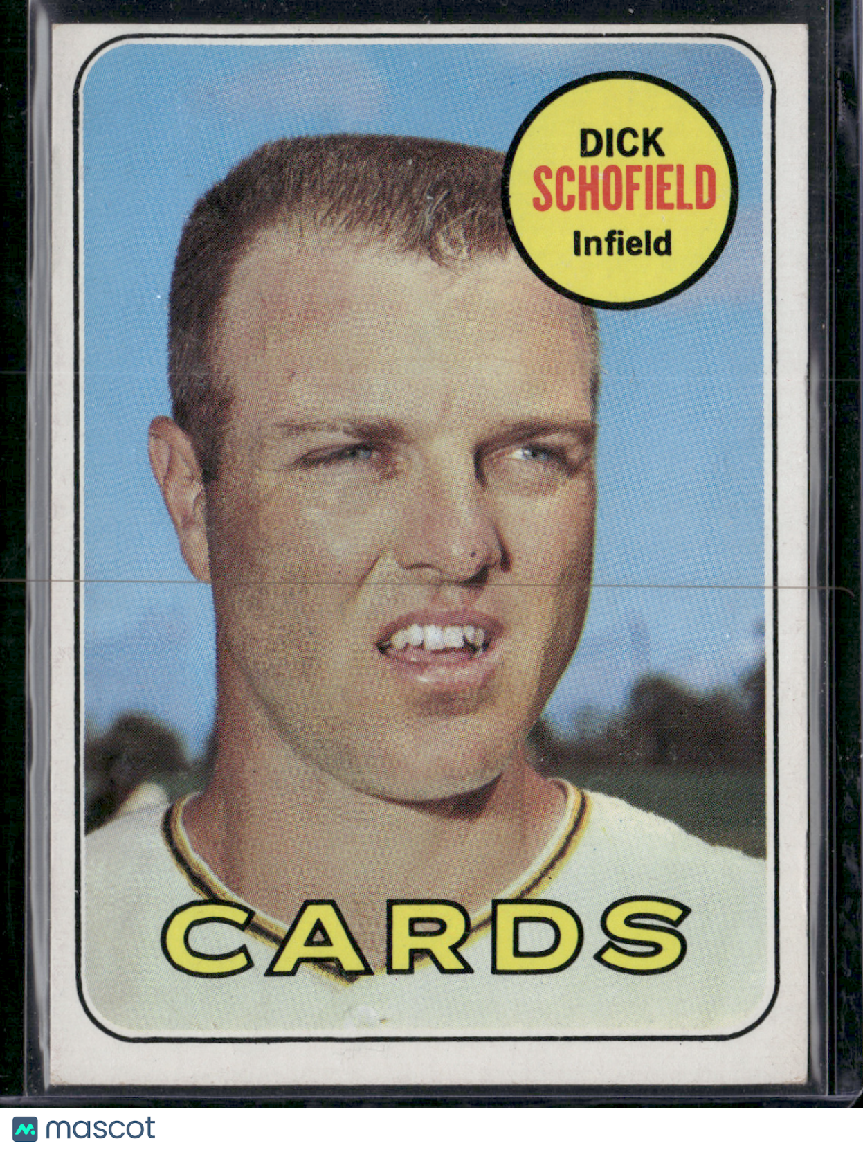 1969 Topps DICK SCHOFIELD #18 Light Scratching (VG)