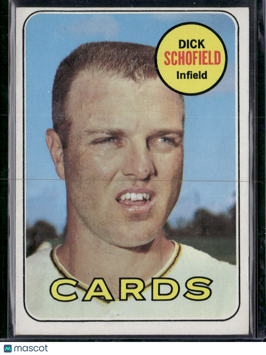 1969 Topps DICK SCHOFIELD #18 Light Scratching (VG)