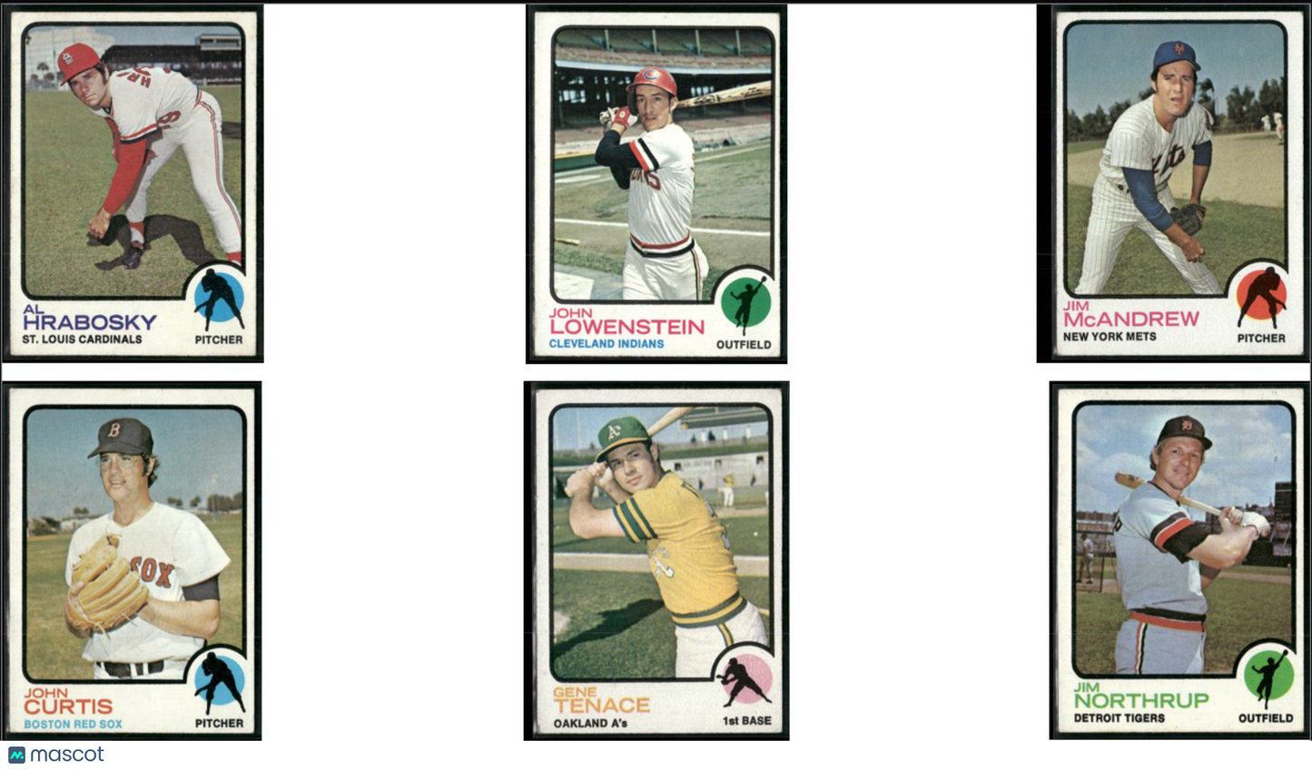 1973 Topps 6 ~ CARDLOT Al Hrabosky/Jim Northrup (VG-VG/EX)