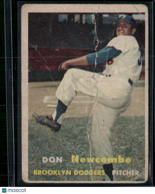 1957 Topps DON NEWCOMBE #130 (Fair)