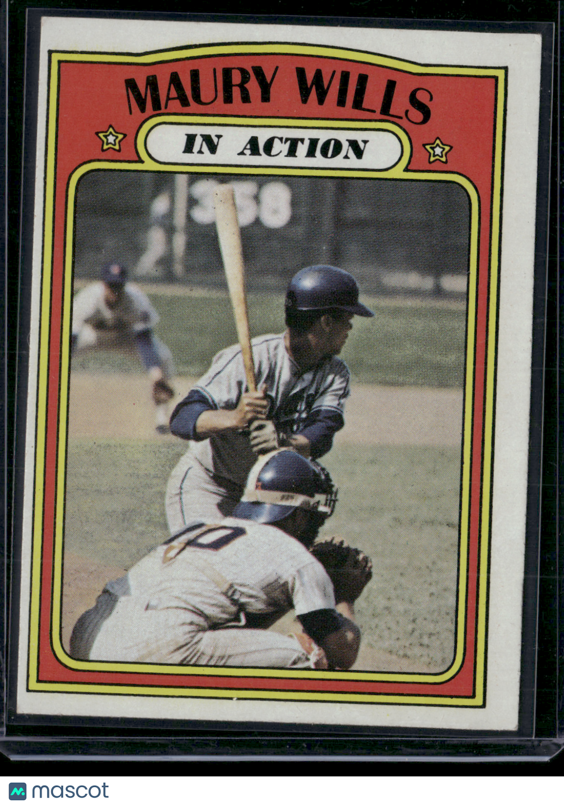1972 Topps MAURY WILLS #438 In Action (VG/EX)