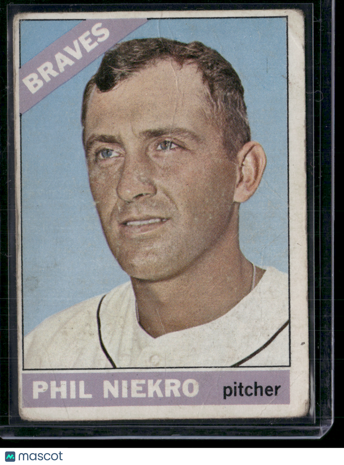 1966 Topps PHIL NIEKRO #28 Wrinkles (Good)