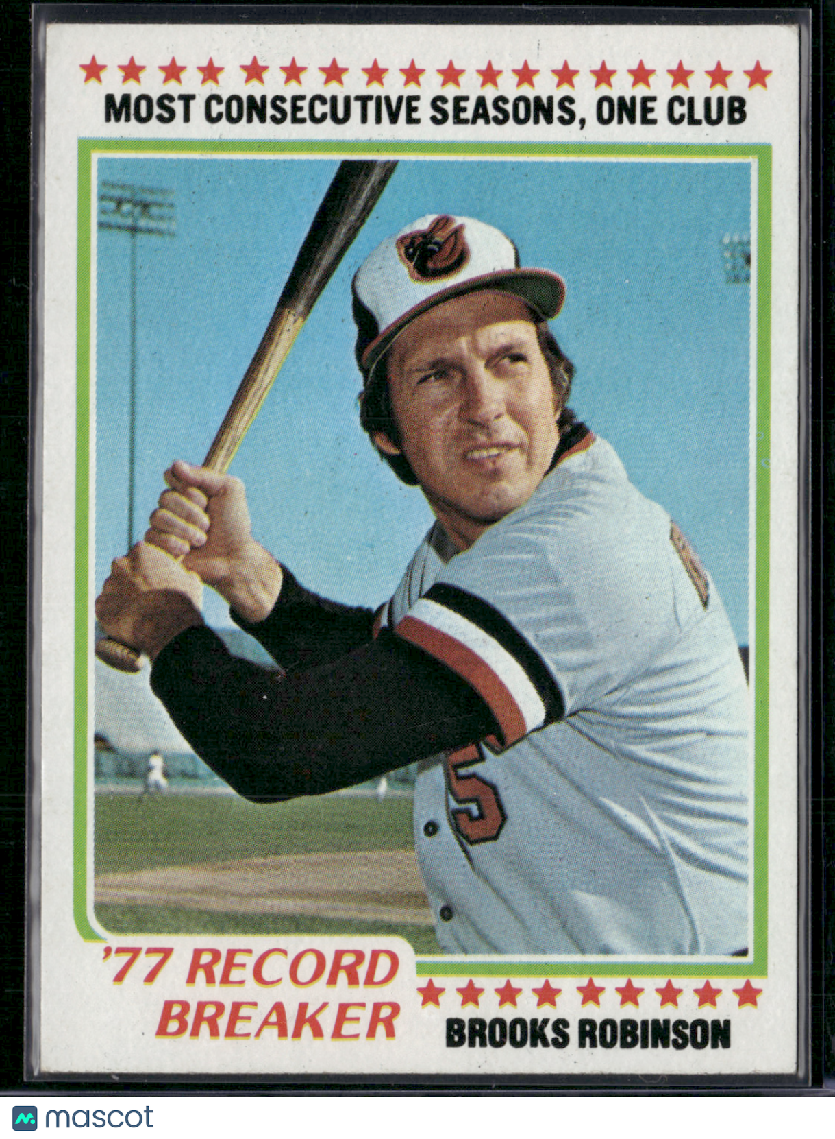 1978 Topps BROOKS ROBINSON #4 77 Record Breaker (EX/MT)