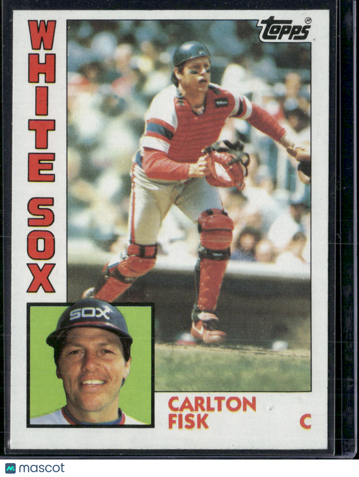 1984 Topps CARLTON FISK #560 Grain Raise (EX)