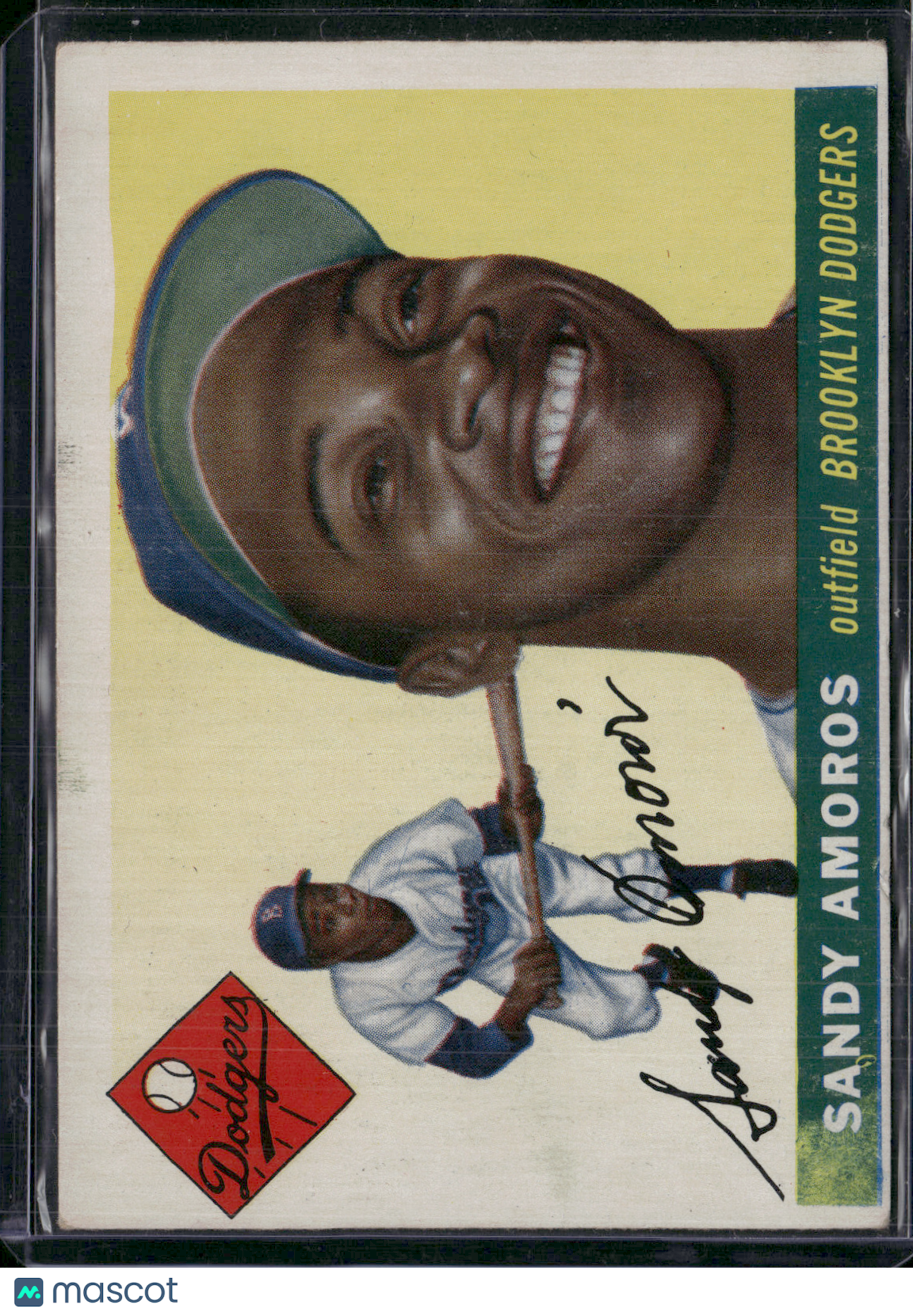1955 Topps SANDY AMOROS #75 (VG/EX)