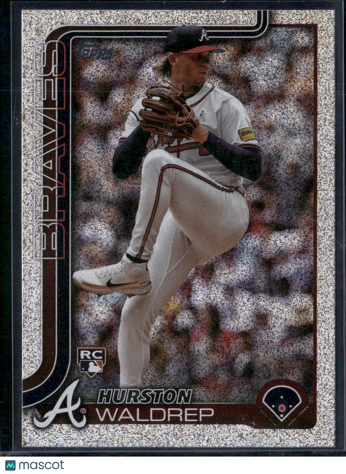 2025 Topps Series 1 HURSTON WALDREP #253 Rainbow Glitter RC