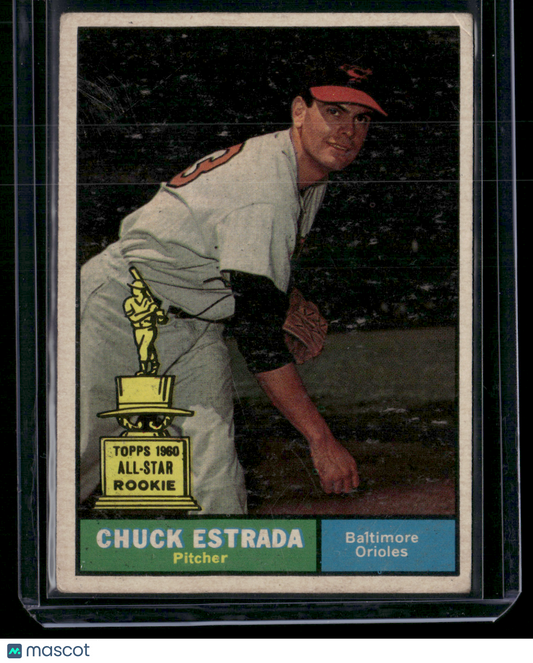 1961 Topps CHUCK ESTRADA #395 All Star Rookie Cup