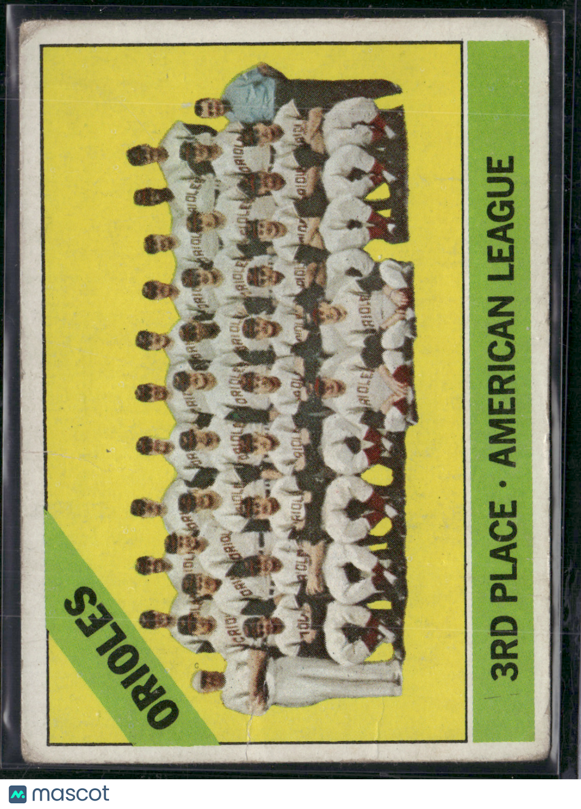 1966 Topps BALTIMORE ORIOLES #348 Indent Wrinkles (VG)