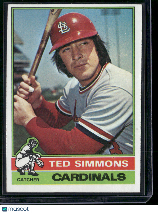 1976 Topps TED SIMMONS #290 Miscut (VG/EX)