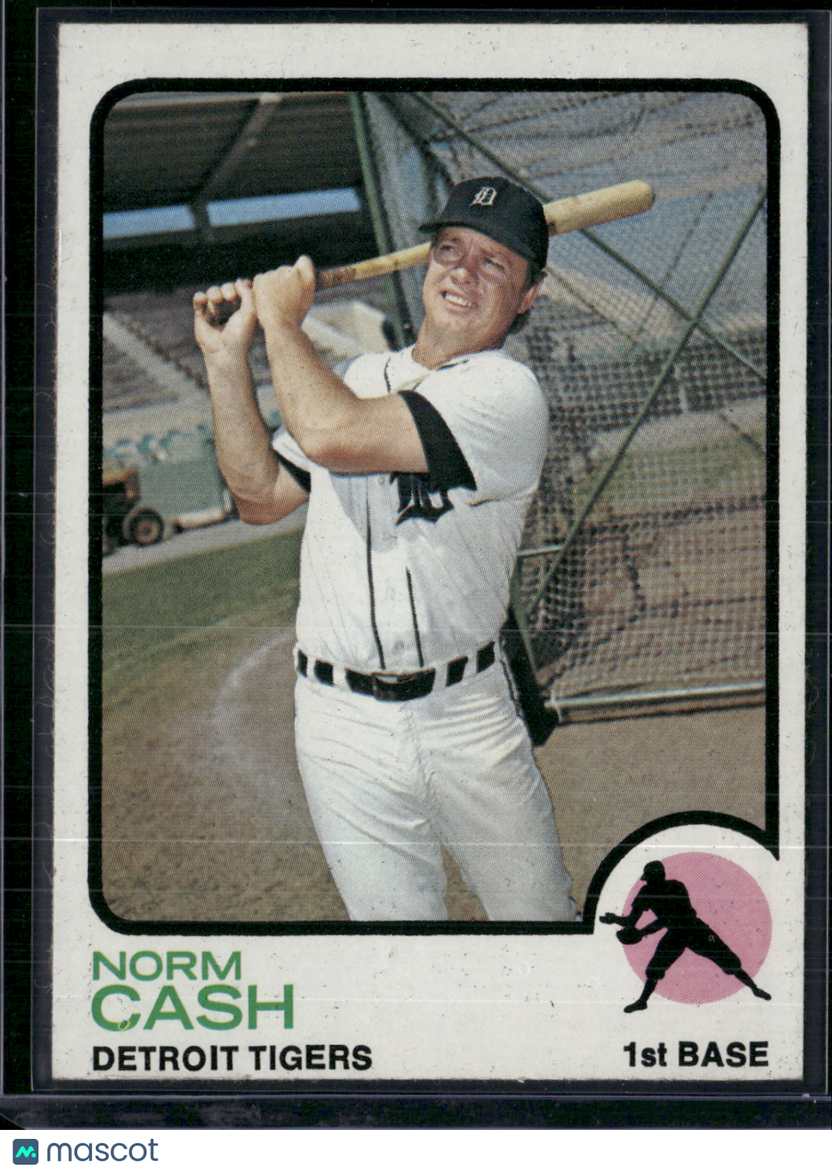 1973 Topps NORM CASH #485 (EX-EX/MT)