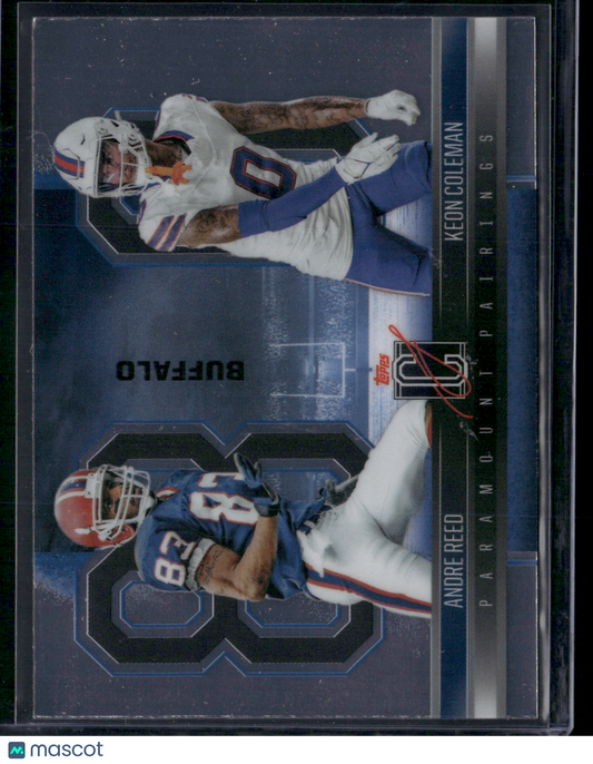 2024 Topps Signature Class ANDRE REED/KEON COLEMAN #PP-15 PARAMOUNT PAIRINGS
