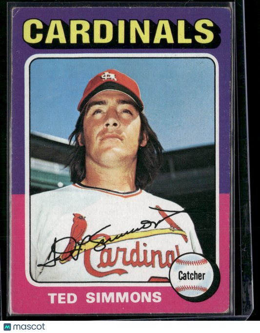 1975 Topps TED SIMMONS #75 (VG-VG/EX)