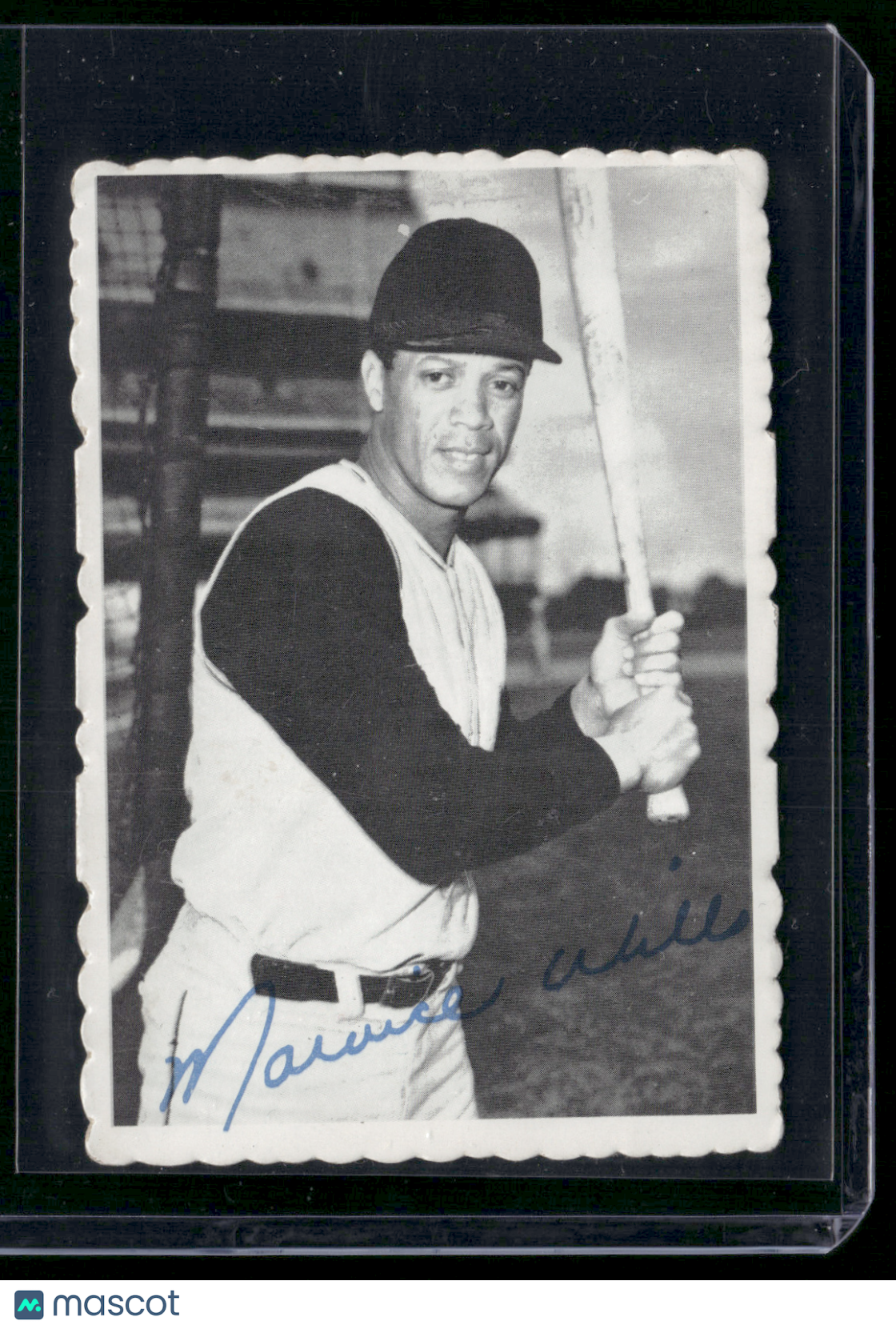 1969 Deckle MAURY WILLS #24 Surface Dent (Good)