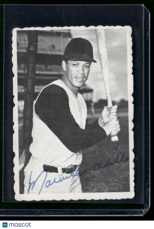 1969 Deckle MAURY WILLS #24 Surface Dent (Good)