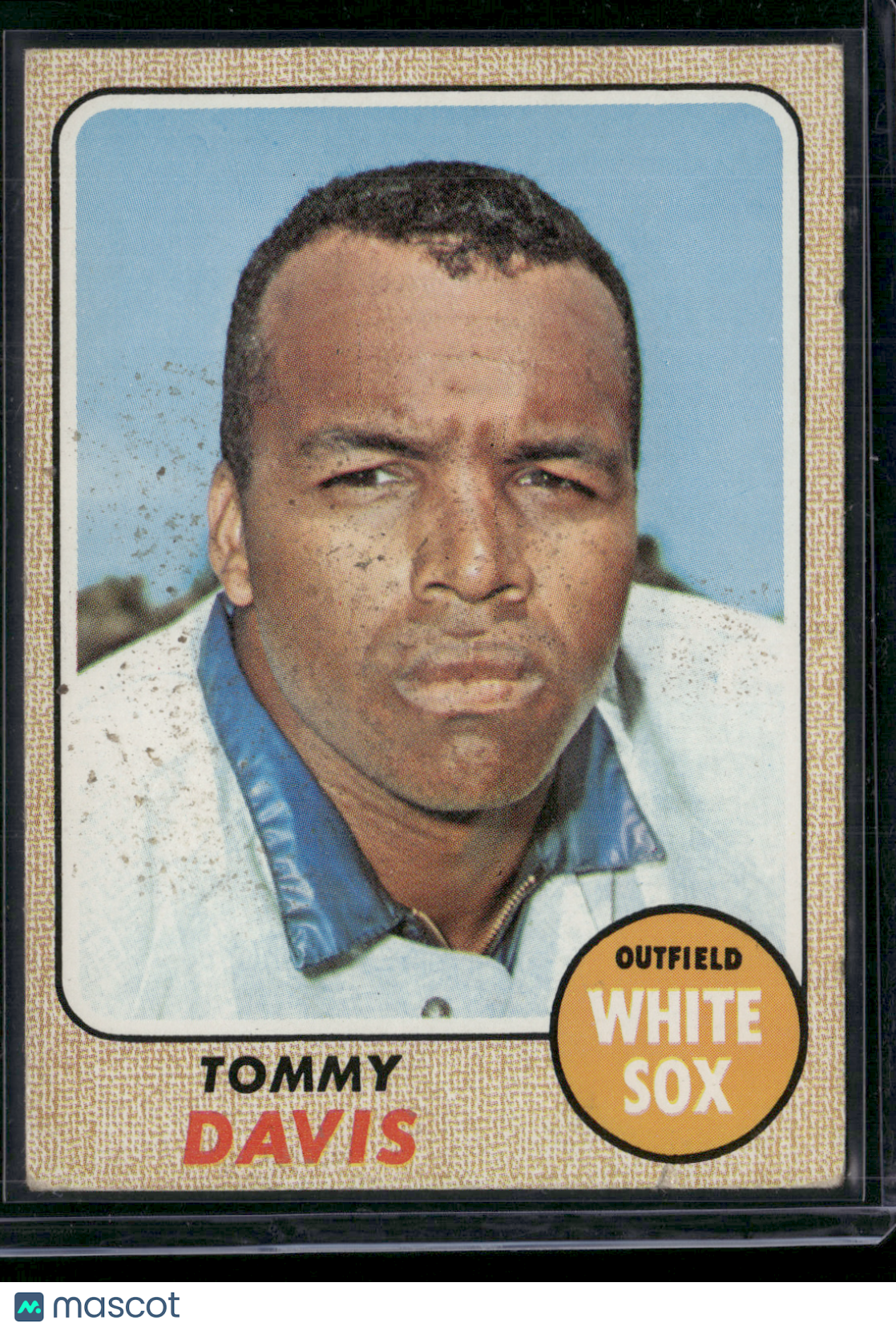 1968 Topps TOMMY DAVIS #265 Wax Stain (VG/EX-EX)
