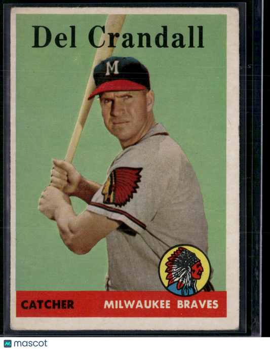 1958 Topps DEL CRANDALL #390