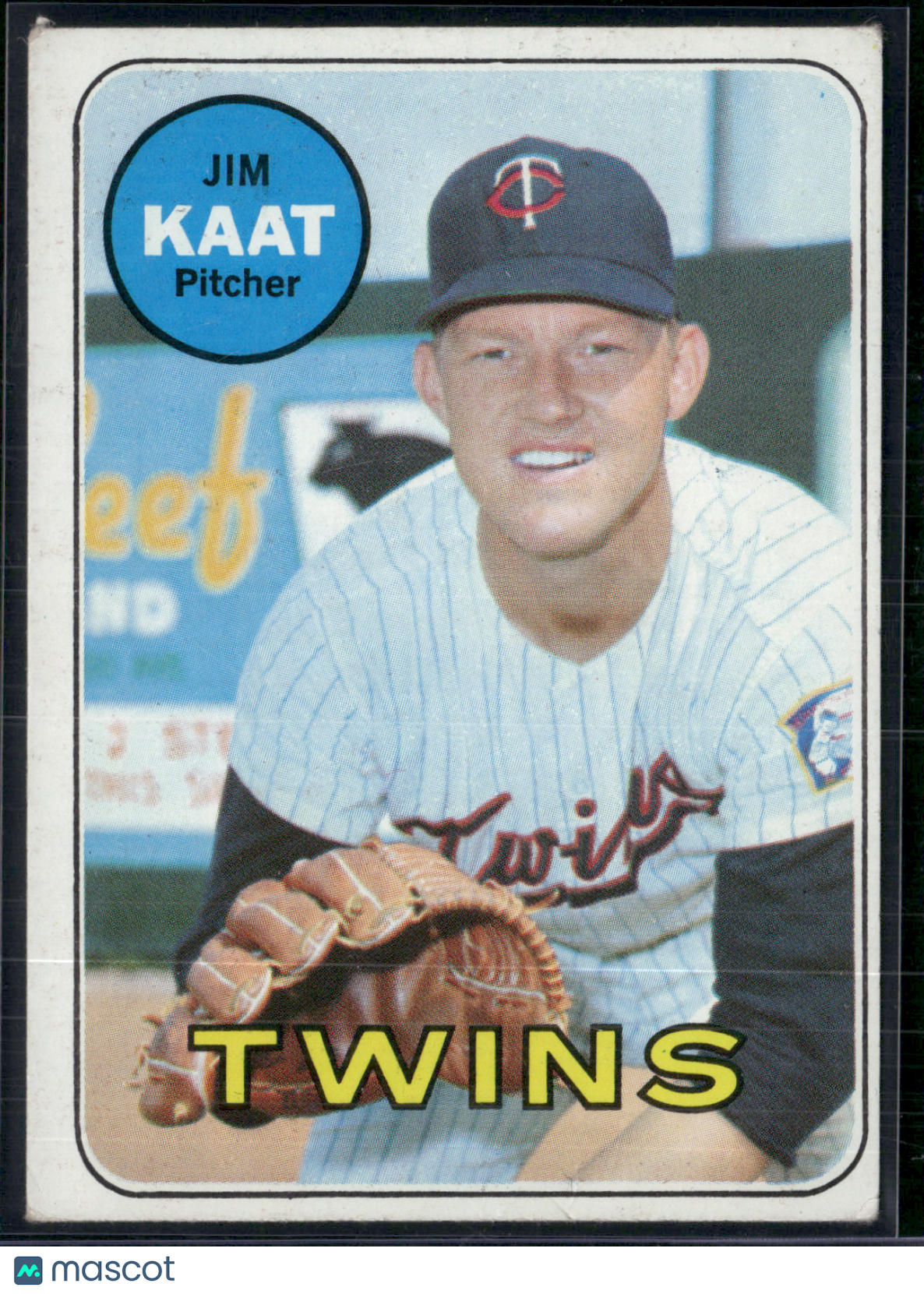 1969 Topps JIM KAAT #290 Light Wrinkle (VG/EX)