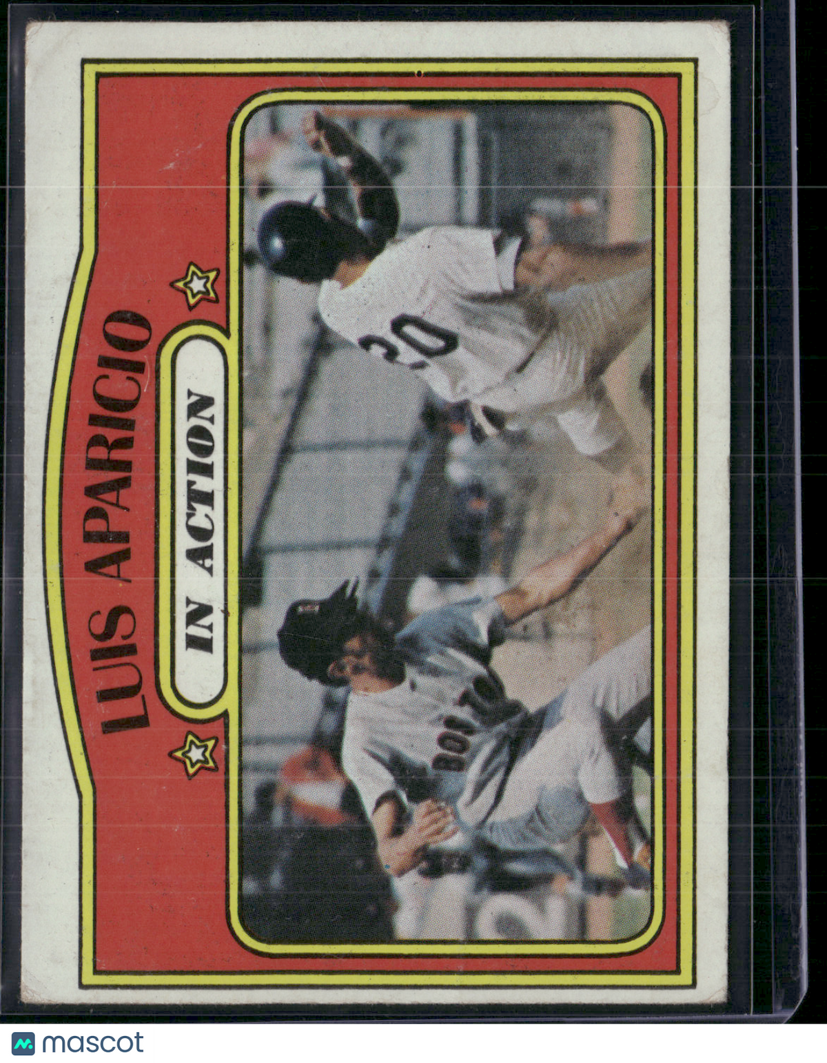 1972 Topps LUIS APARICIO #314 In Action Wrinkle on back (VG)