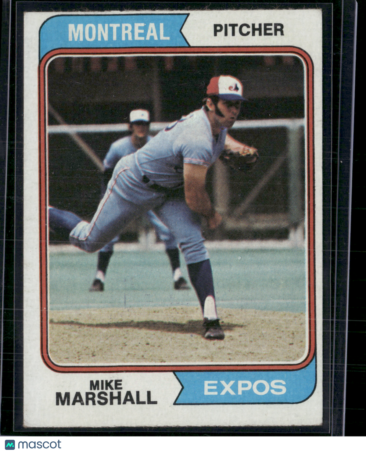 1974 Topps MIKE MARSHALL #73 Miscut (VG/EX-EX)