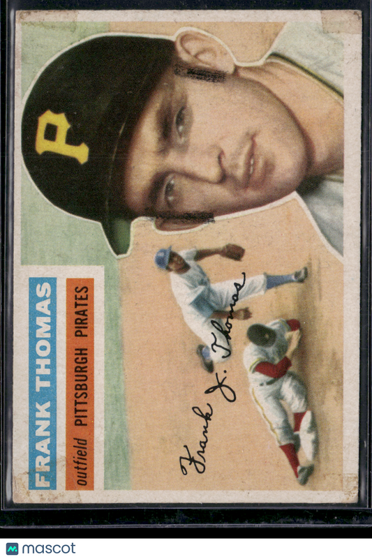1956 Topps FRANK THOMAS #153 tape residue Defacement