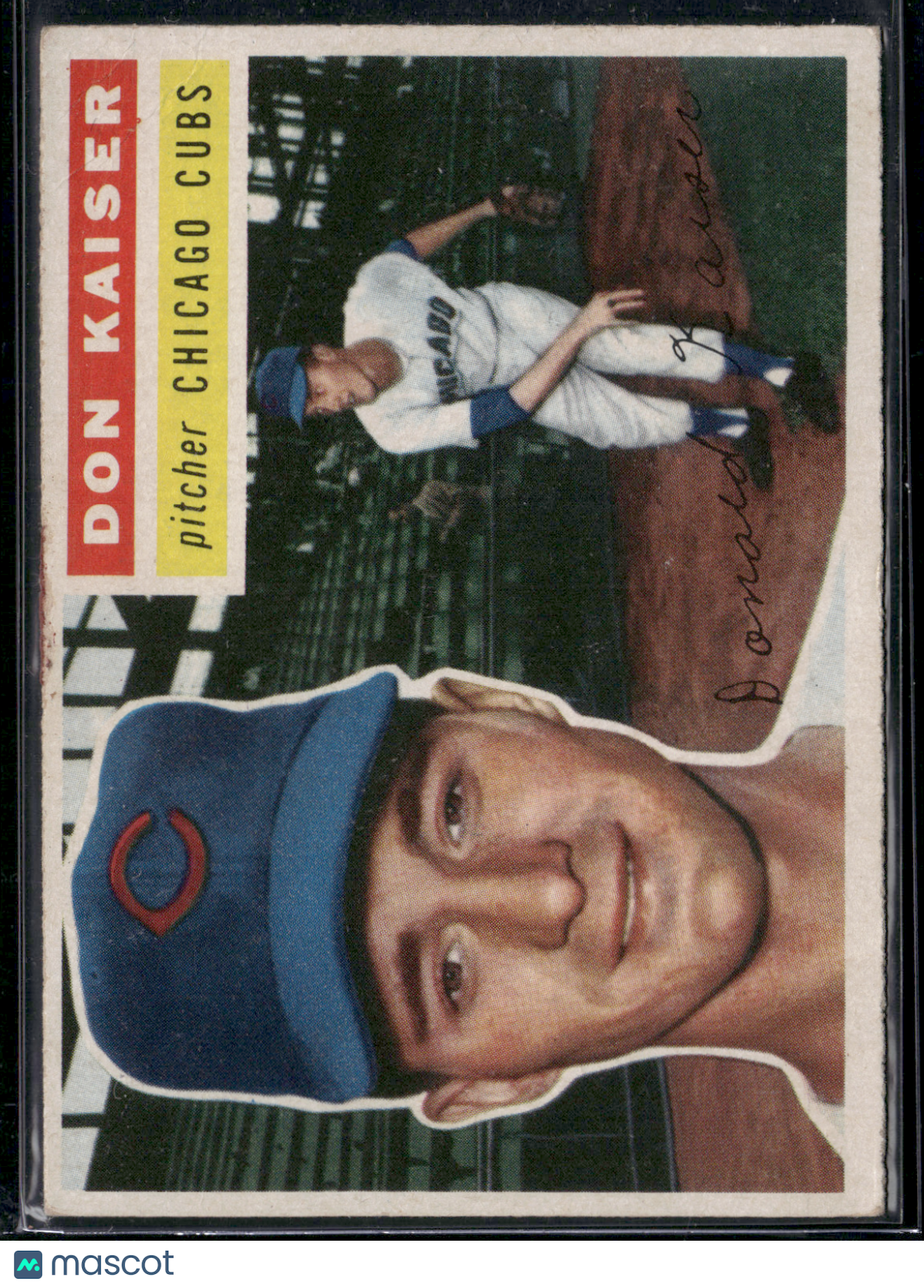 1956 Topps DON KAISER #124 Light Wrinkles and Slight Warpage