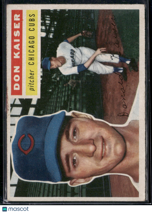 1956 Topps DON KAISER #124 Light Wrinkles and Slight Warpage