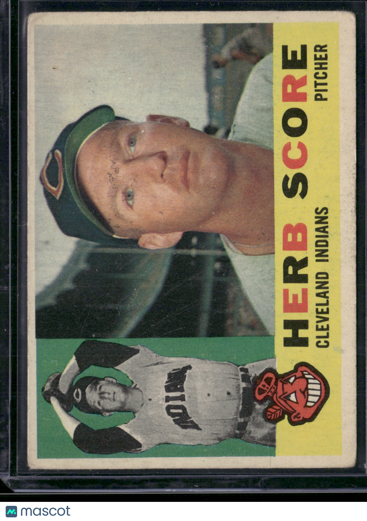 1960 Topps HERB SCORE #360 Light Wax staining Light Scratches (VG)