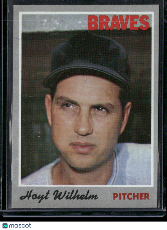 1970 Topps HOYT WILHELM #17 Unkown Marking Top Left of card (VG)
