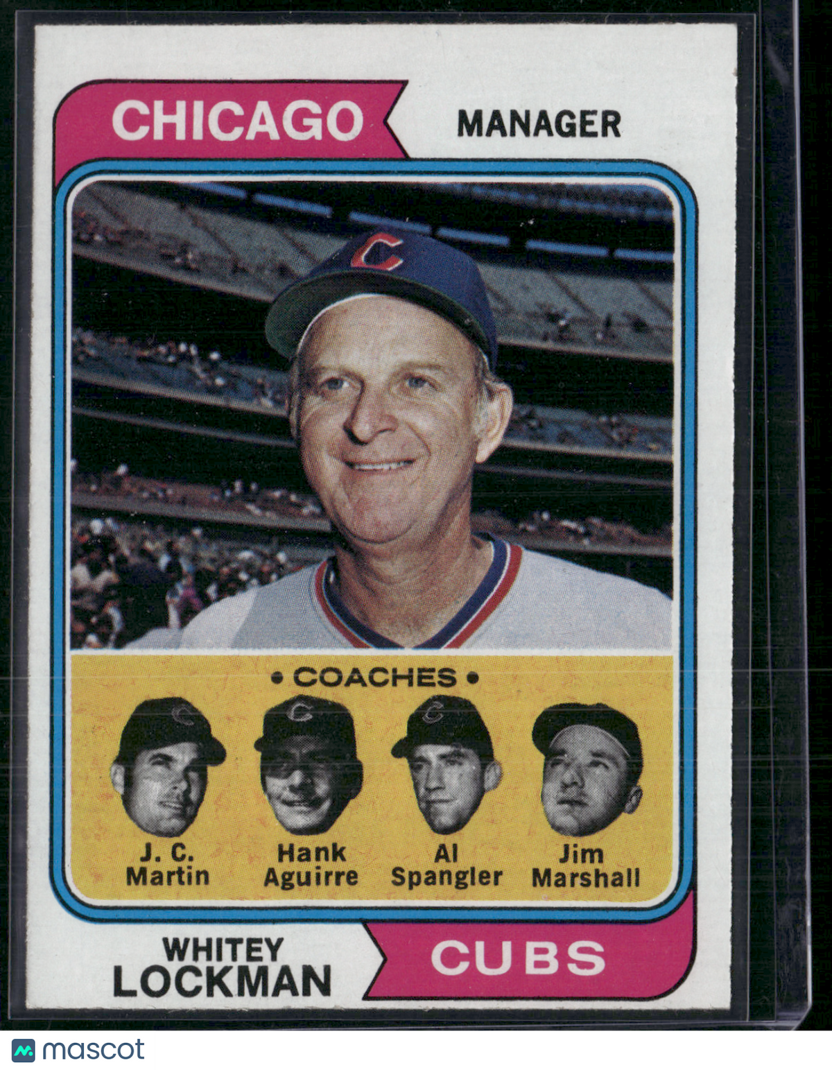 1974 Topps WHITEY LOCKMAN #354 (EX-EX/MT)