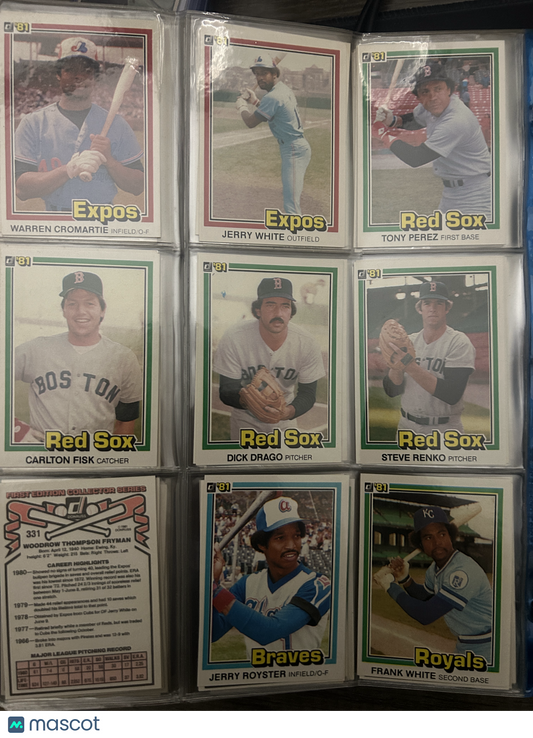 1981 Donruss NEAR COMPLETE SET 565/605 (EX-NM)