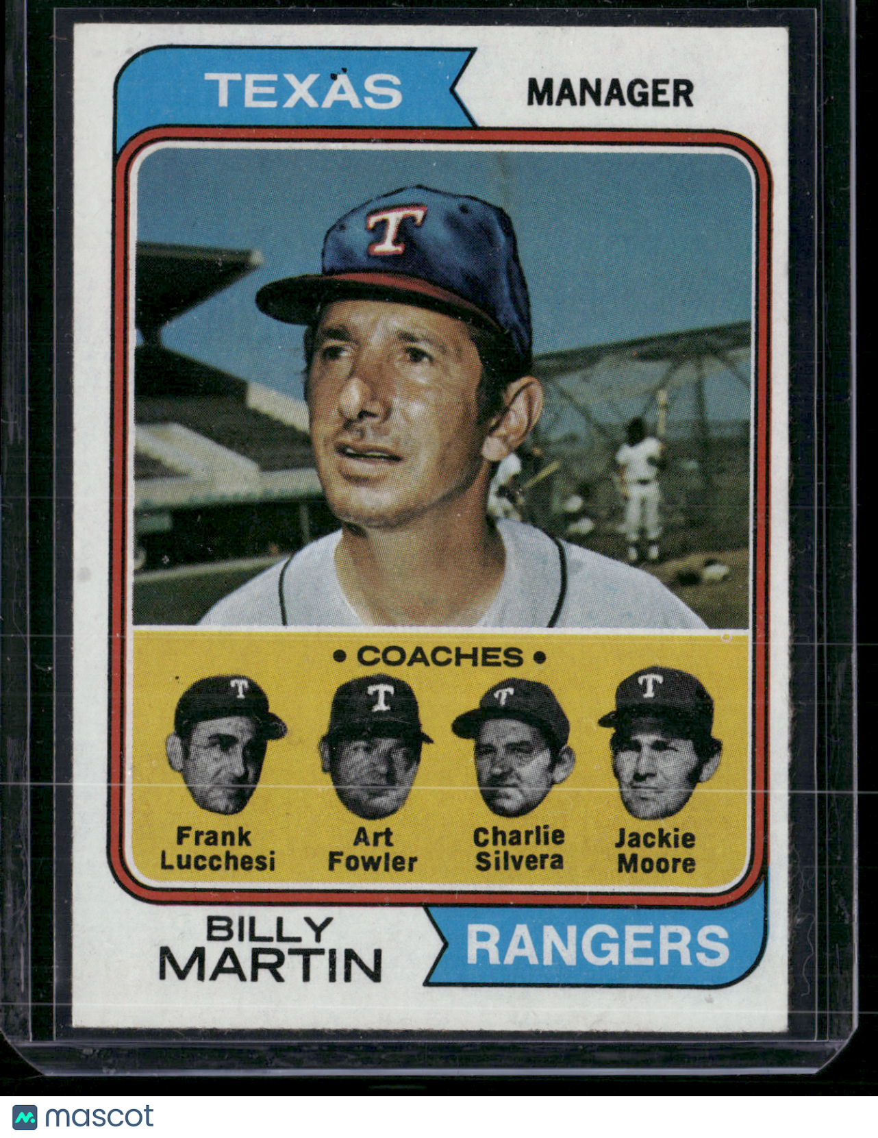 1974 Topps BILLY MARTIN #379 (EX)