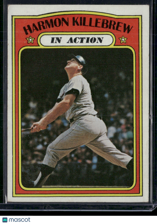 1972 Topps HARMON KILLEBREW #52 In Action (VG)