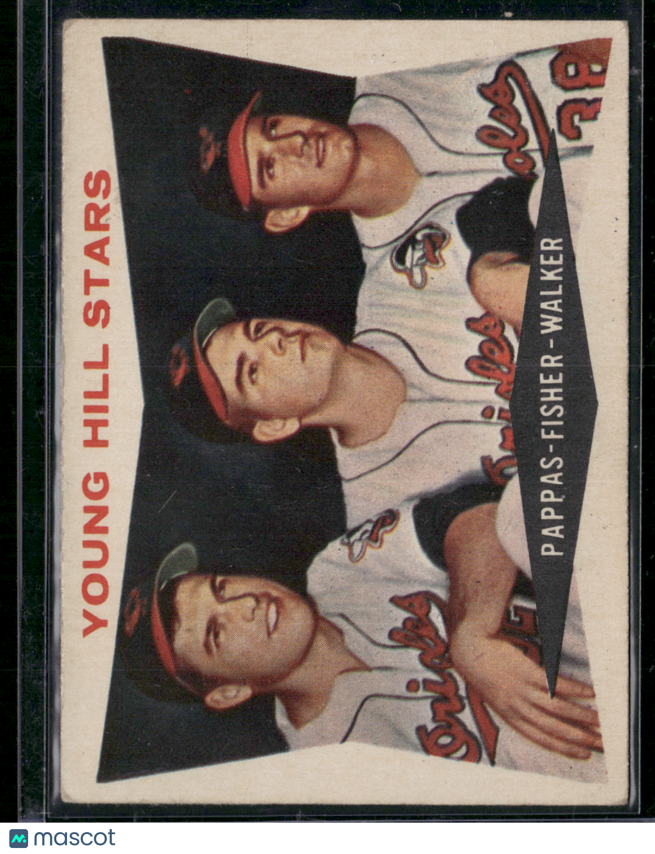 1960 Topps MILT PAPPAS/JACK FISHER/JERRY WALKER #399 Young Hill Stars