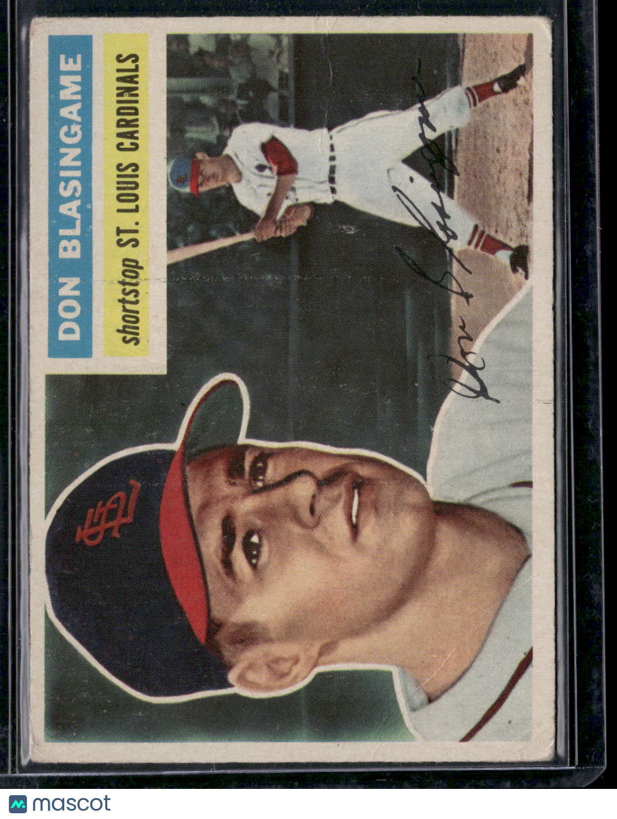 1956 Topps DON BLASINGAME #309 Wrinkles