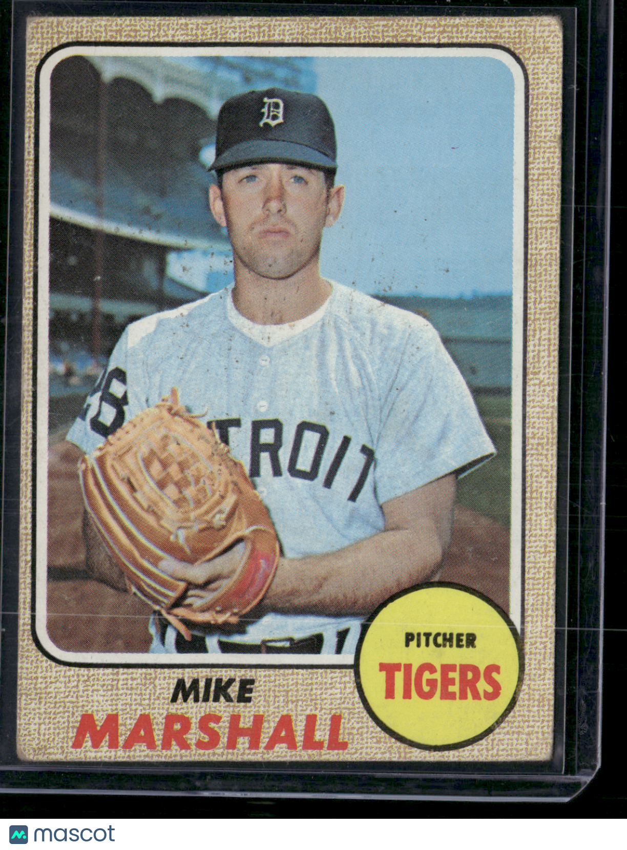 1968 Topps MIKE MARSHALL #201 Wax Stains (VG)