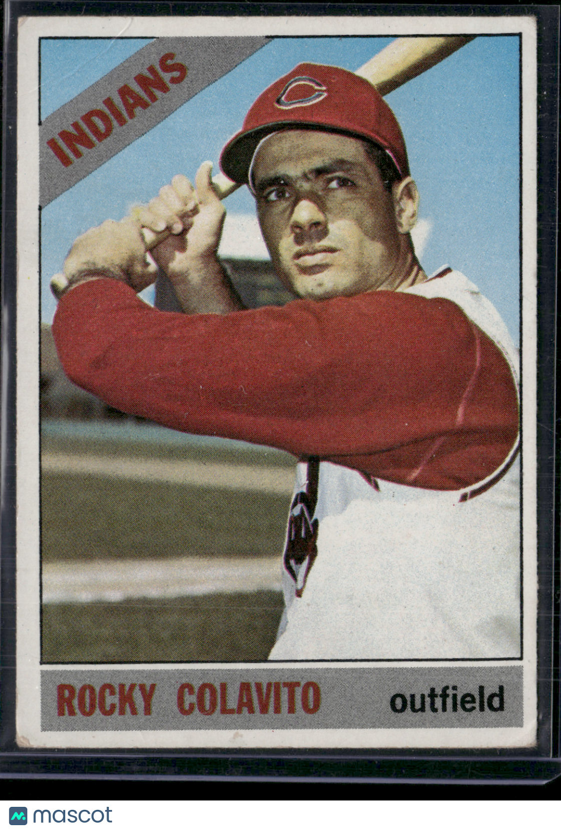 1966 Topps ROCKY COLAVITO #150 Light Scratches Wrinkles (VG)