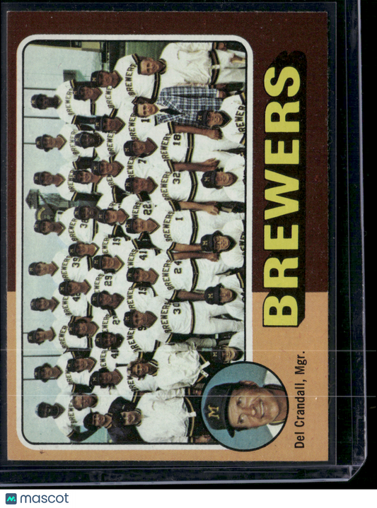 1975 Topps MILWAUKEE BREWERS #384 (EX-EX/MT)
