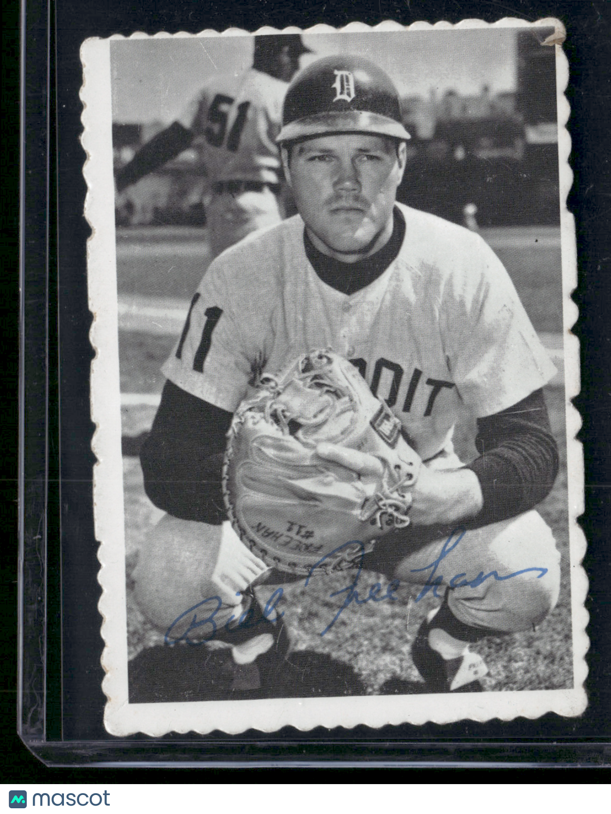 1969 Deckle BILL FREEHAN #10 Light Scratches (VG)