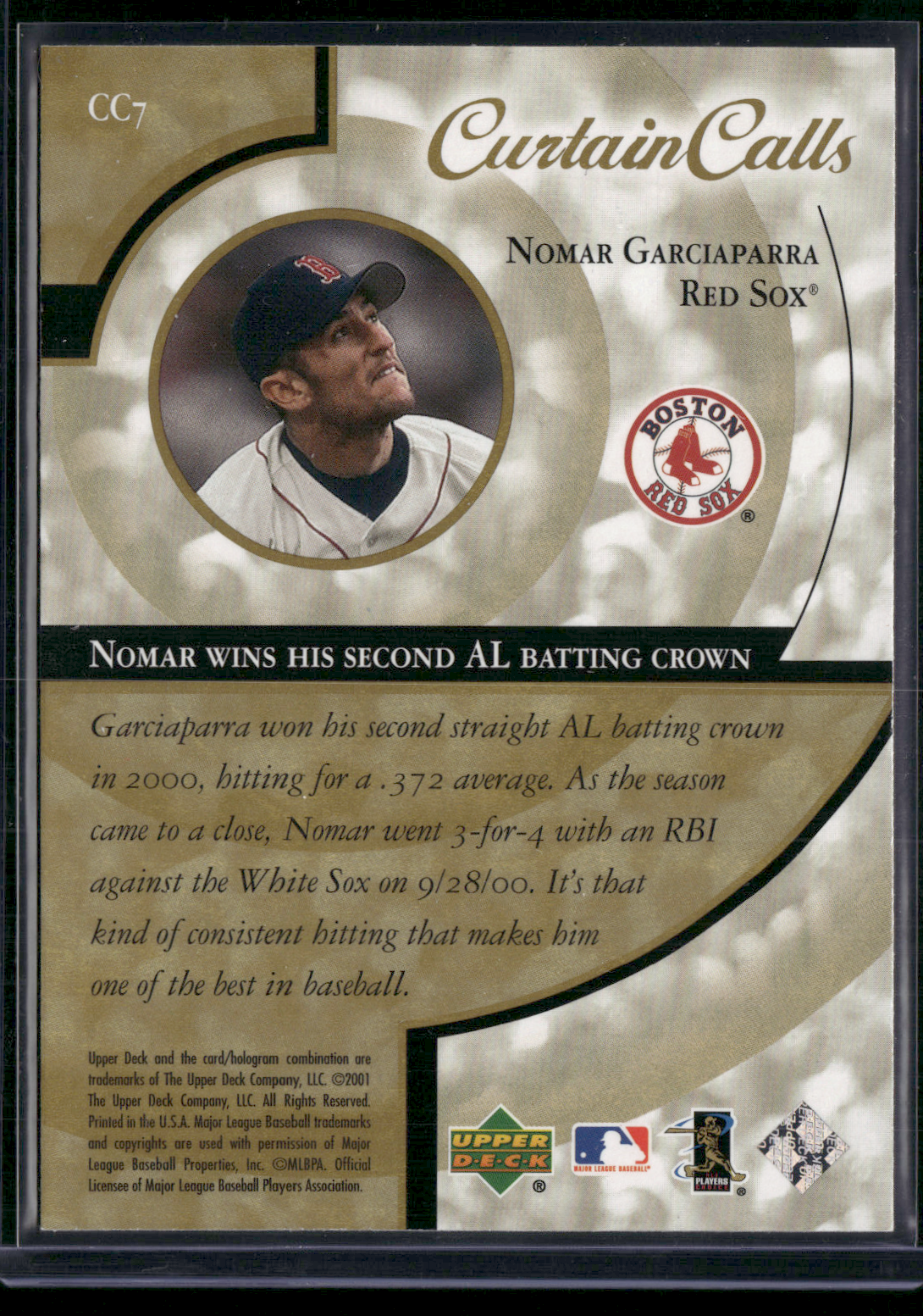 2001 Ovation NOMAR GARCIAPARRA #CC7 Curtain Call (NM)
