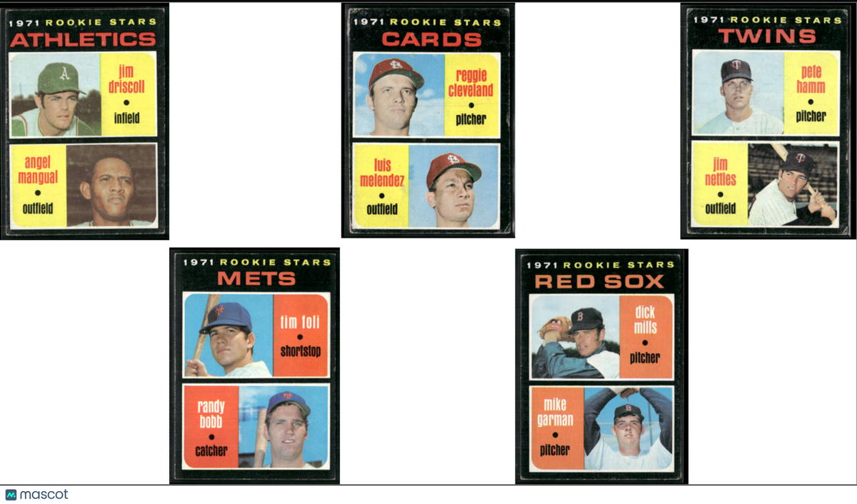 1971 Topps 5~CARDLOT - ROOKIE STARS (Good-VG)