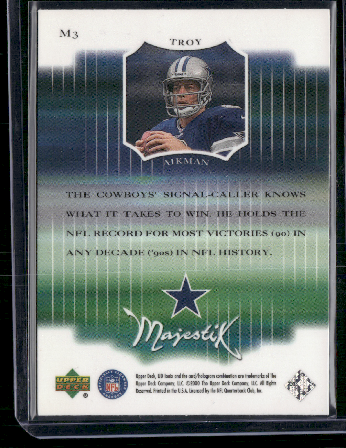 2000 IDNIX TROY AIKMAN #M3 Majestik (NM)