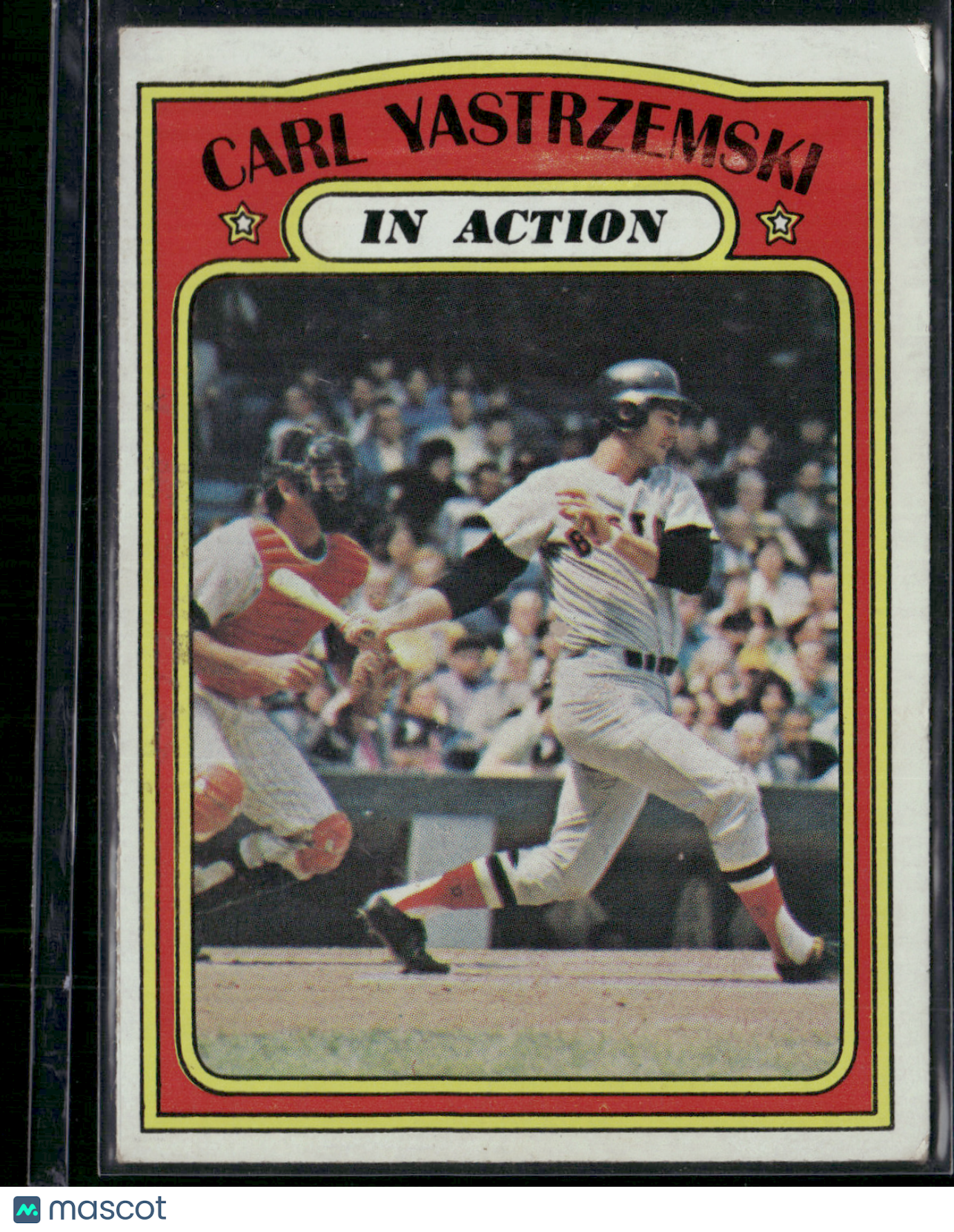 1972 Topps CARL YASTRZEMSKI #38 In Action