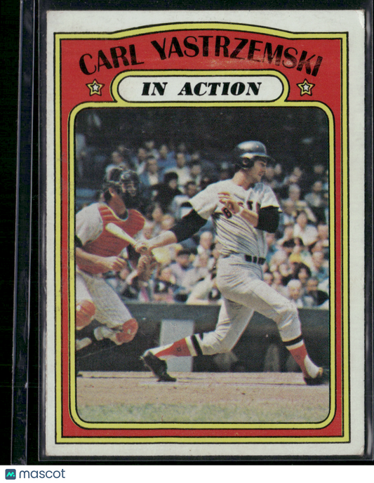 1972 Topps CARL YASTRZEMSKI #38 In Action