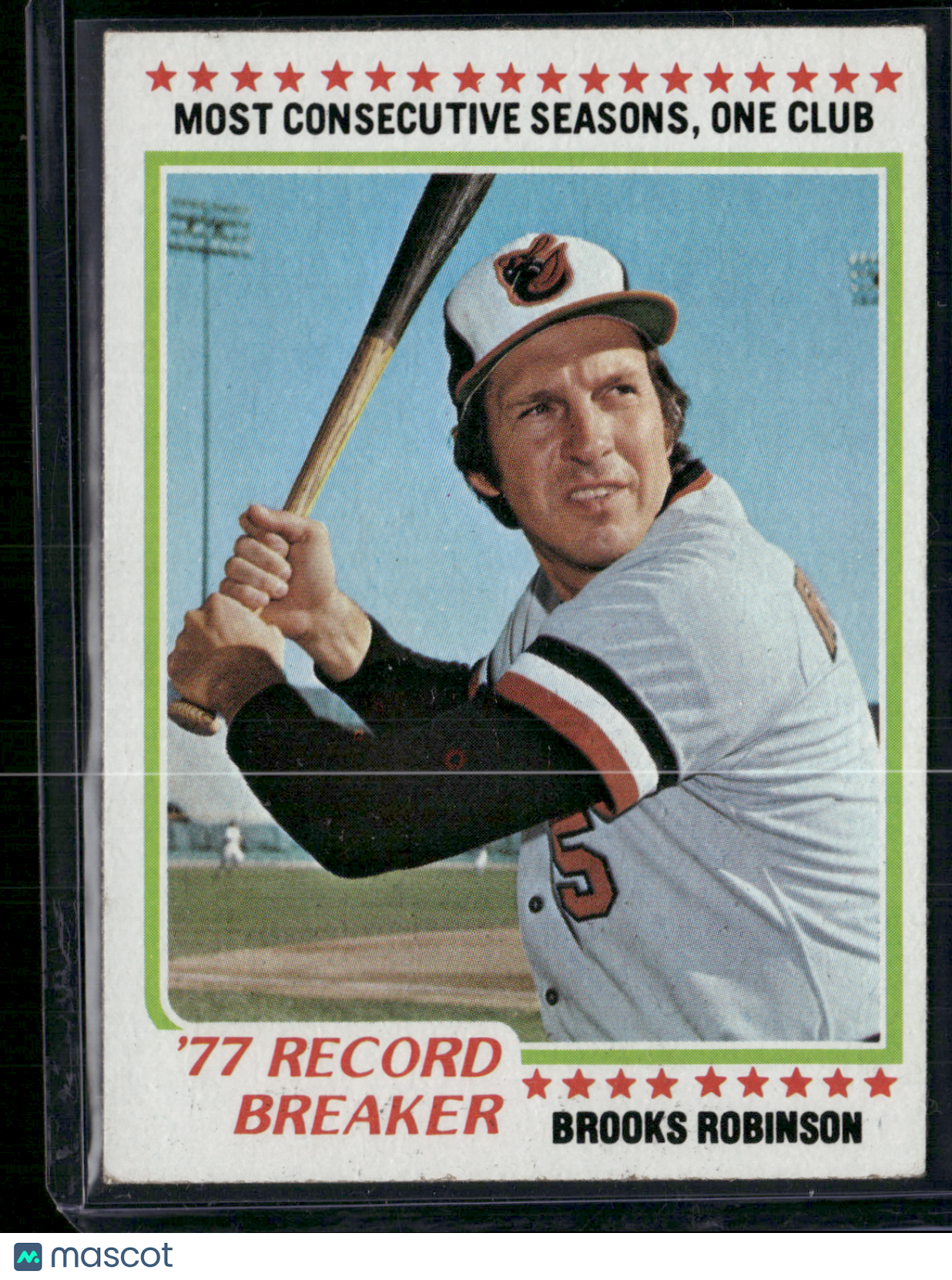 1978 Topps BROOKS ROBINSON #4 77 Record Breaker (EX)