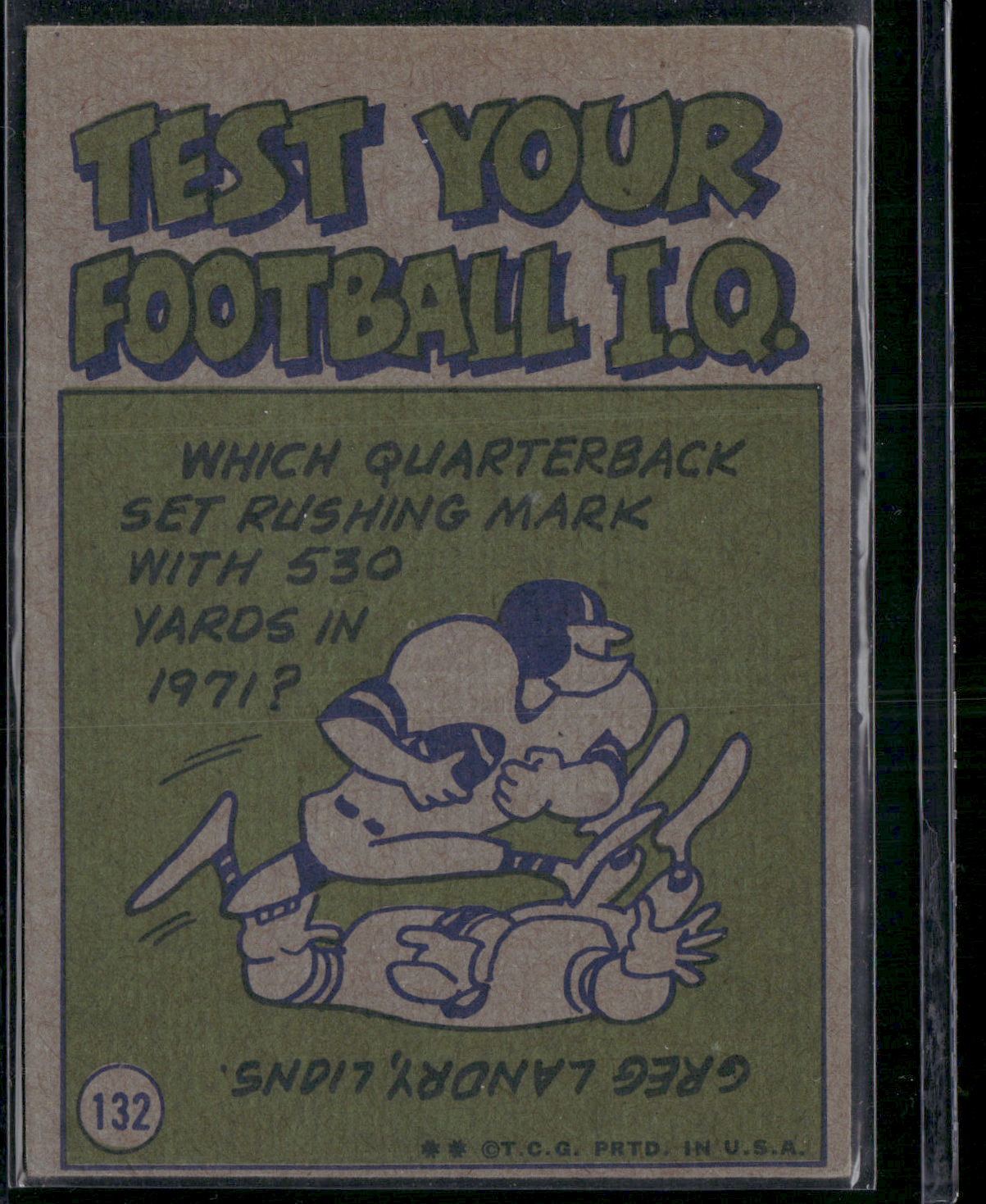 1972 Topps BOB GRIESE #132 Pro Action