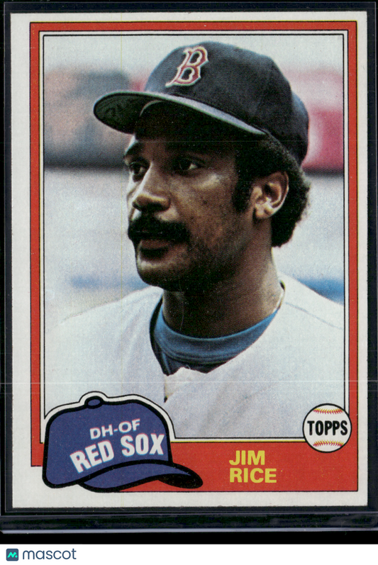 1981 Topps JIM RICE #500 Grain Raise (EX/MT)