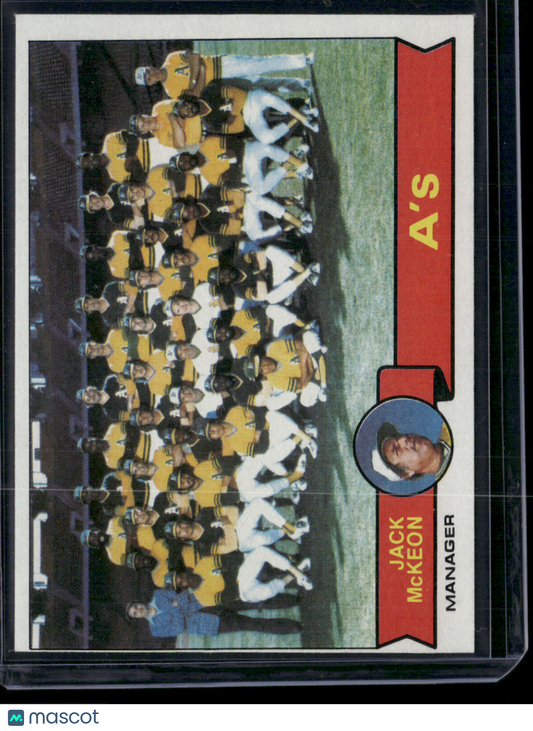 1979 Topps OAKLAND A'S #328 (EX-EX/MT)
