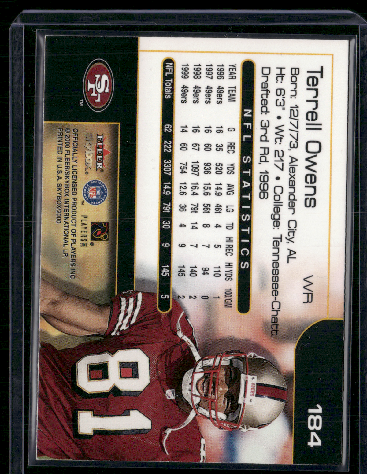 2000 Skybox TERRELL OWENS #184 (NM)